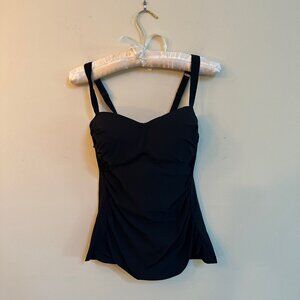 PROFILE by GOTTEX Sweetheart Tankini Top – Black – Size 10 – Style ETT1B12